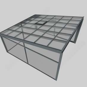 现代阳光房天窗3D模型下载